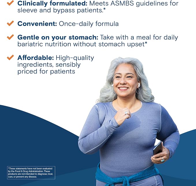 Bariatric Fusion Bariatric Multivitamin with Iron for Women | Hair, Skin and Nails Blend for Hair Loss After Bariatric Surgery & GLP-1 | 30 Capsules | 1 Month Supply