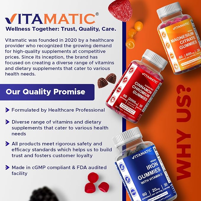 Vitamatic Sugar Free Kids Melatonin 1mg, 90 Gummies, Pineapple & passionfruit Flavored Gummies, 90 Days Supply