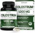 Colostrum Supplement (120 Count) 1000mg Per Serving (Bovine Colostrum Capsules from First Milking Only, Std. to Contain 20% IgG Immunoglobulins) - Grass Fed, No Fillers, Third Party Tested - USA Made