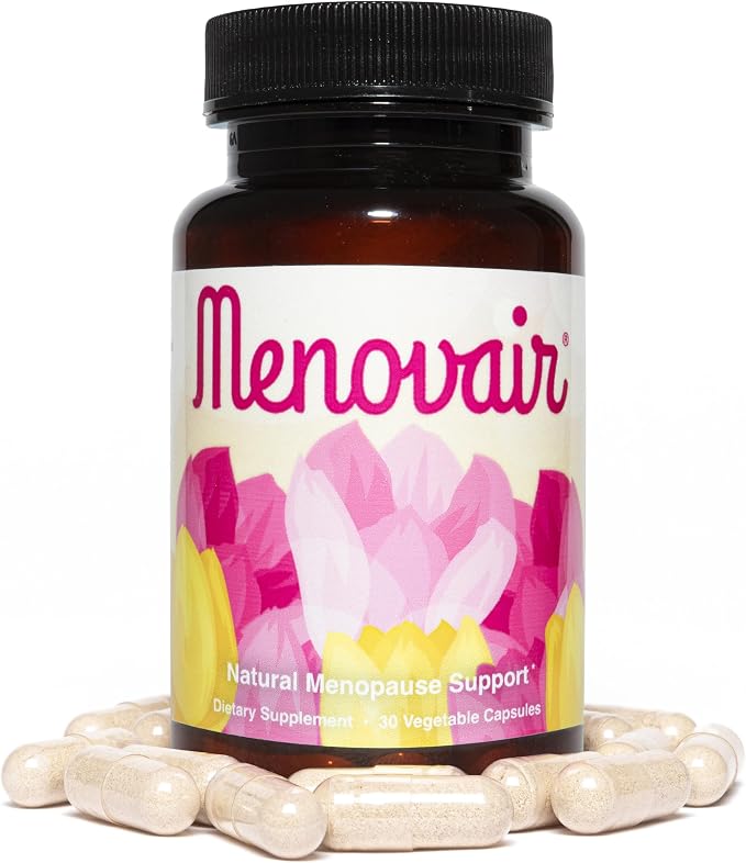 Menovair - Natural Menopause Support Supplement - Non-GMO, Vegan, Gluten-Free