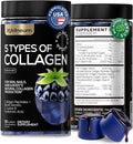Collagen Peptides Gummies Sugar Free 3000mg Multi Collagen Blend for Hair Skin & Nails Support + 2500mg Keratin + 5000mcg Biotin, Hyaluronic Acid, Vitamin C & Zinc, 60 Gummies (Packaging May Vary)