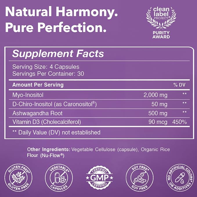 Intimate Rose Save 10% on Ultimate Inositol Wellness Bundle – Myo-Inositol & D-Chiro Inositol Supplement Capsules + Powder for Hormonal Balance & PCOS Support