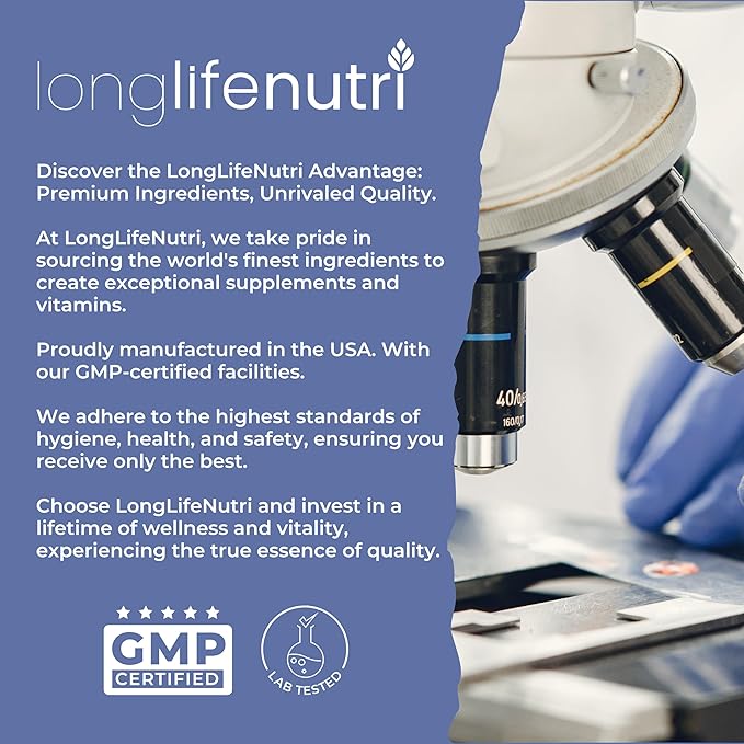 LongLifeNutri Grapefruit Seed Extract 500 mg + Monolaurin 1500 mg Bundle - 180 + 200 Vegetarian Capsules, Daily Energy & Balance, Gut Health & Natural Defense, GMP Certified, Made in USA