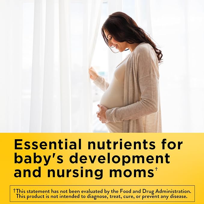 Nature Made Postnatal Multivitamin + DHA 200 mg, Postnatal Vitamins for Women, Includes Iron, Vitamin D3, Calcium, Iodine & More for Breastfeeding Moms, 60 Softgels