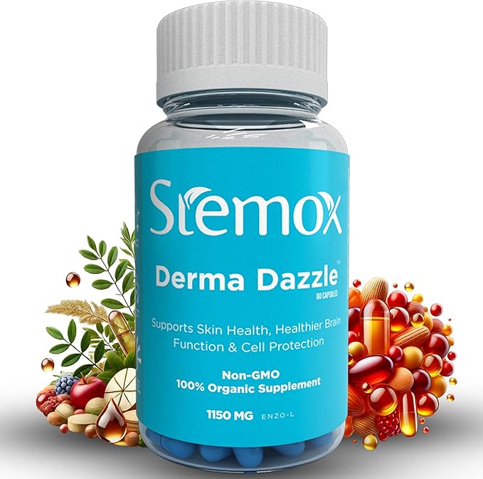 Derma Dazzle Alpha Lipoic Acid 600mg Capsules for Skin Brightening & Antioxidant Support – Promotes Healthy Complexion & Cellular Repair – 60 Capsules