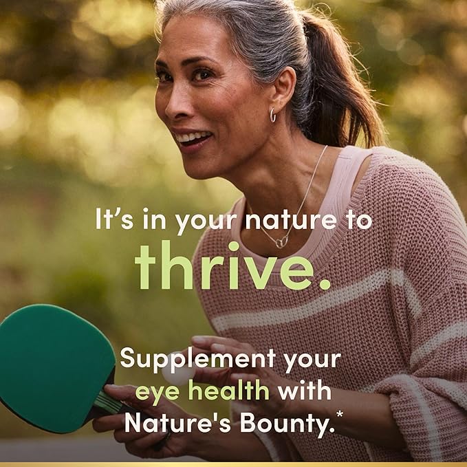 Nature's Bounty Lutein Pills, Eye Health Supplements and Vitamins, Support Vision Health, 20 mg, 40 Softgels