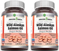Amazing Omega Wild Alaskan Salmon Oil 2000mg Per Serving Softgels Supplement (180 | 2 Pack)