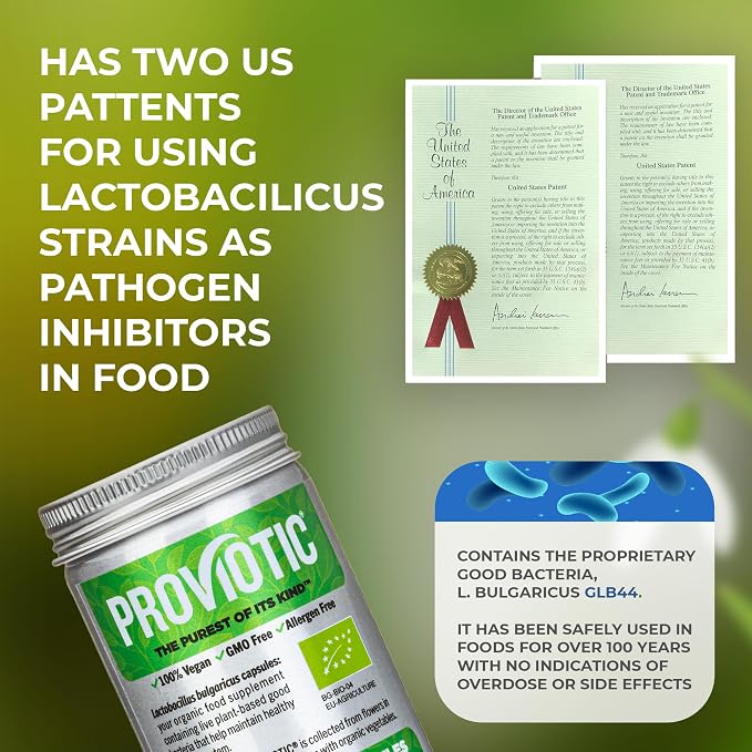 Vegan Probiotic Supplement - Patented Formula for Digestive Health & Immune Support - Anti-Bloating Capsules for Men & Women - Enhance Gut Health - Probiotics Capsules