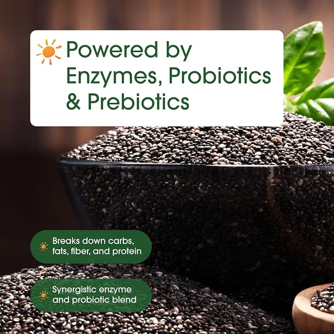 NatureBell Digestive Enzymes - 240 Capsules - Gut & Digestive Health Support Supplement* - with 20 Enzymes, 5 Prebiotics & 10-Strand Probiotic Blend