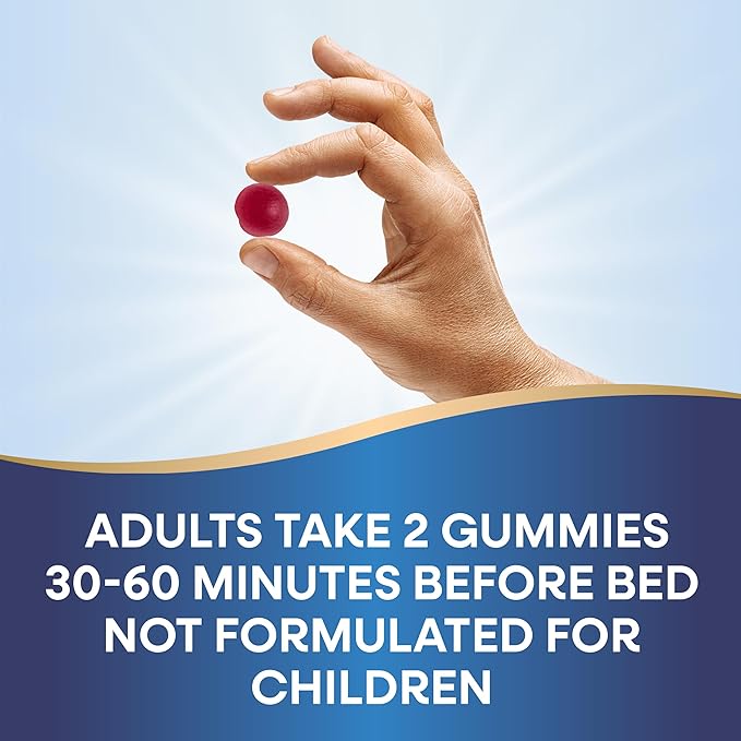 Nature's Way Adult Melatonin Gummies, Supports Restful Sleep*, Fall Asleep Faster*, Strawberry Flavored, 5 mg Melatonin Gummies per 2-Gummy Serving, 120 Count (Set of 2)