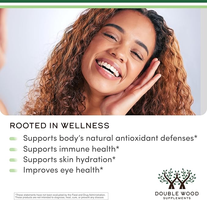 Astaxanthin - Triple Strength 12mg (Only Patented Astaxanthin (Astrareal) with 70+ Human Clinical Trials) Grown, Harvested, and Made in The USA (Astaxantina) by Double Wood