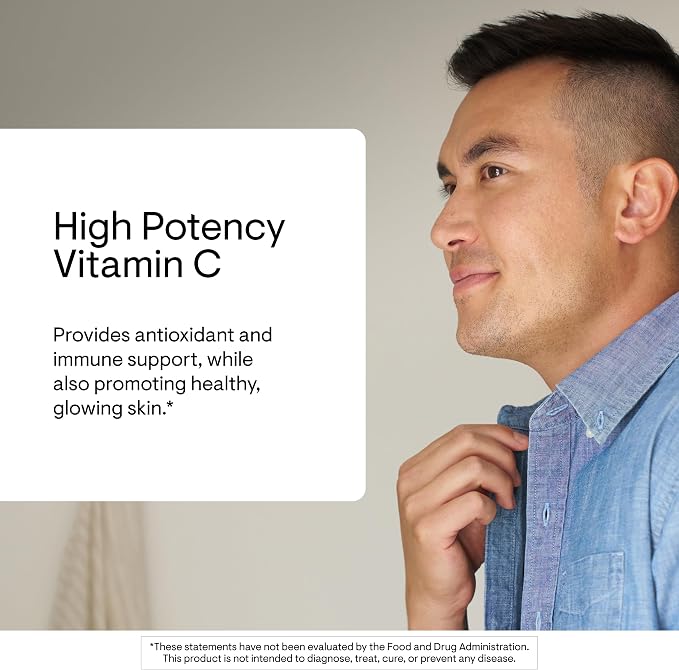 THORNE - High Potency Vitamin C - Ascorbic Acid with Calcium, Magnesium & Potassium - Healthy Immune Function & Antioxidant Support* - Third-Party Certified - Gluten, Dairy & Soy-Free - 42 Servings