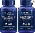 Life Extension Super Omega-3 EPA/DHA Fish Oil, Sesame Lignans & Olive Extract – Heart, Brain, Inflammation Health Support, Gluten-Free, Easy to Swallow, Non-GMO, 240 Softgels (Pack of 2)