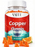 VAITE Copper Supplement Gummies 10 mg Amino Acid Chelate – Trace Mineral that Plays a Role in Collagen Formation, Gentle on Stomach, Supports Daily Nutrition & Balance – Vegan, Non-GMO, 60 Count
