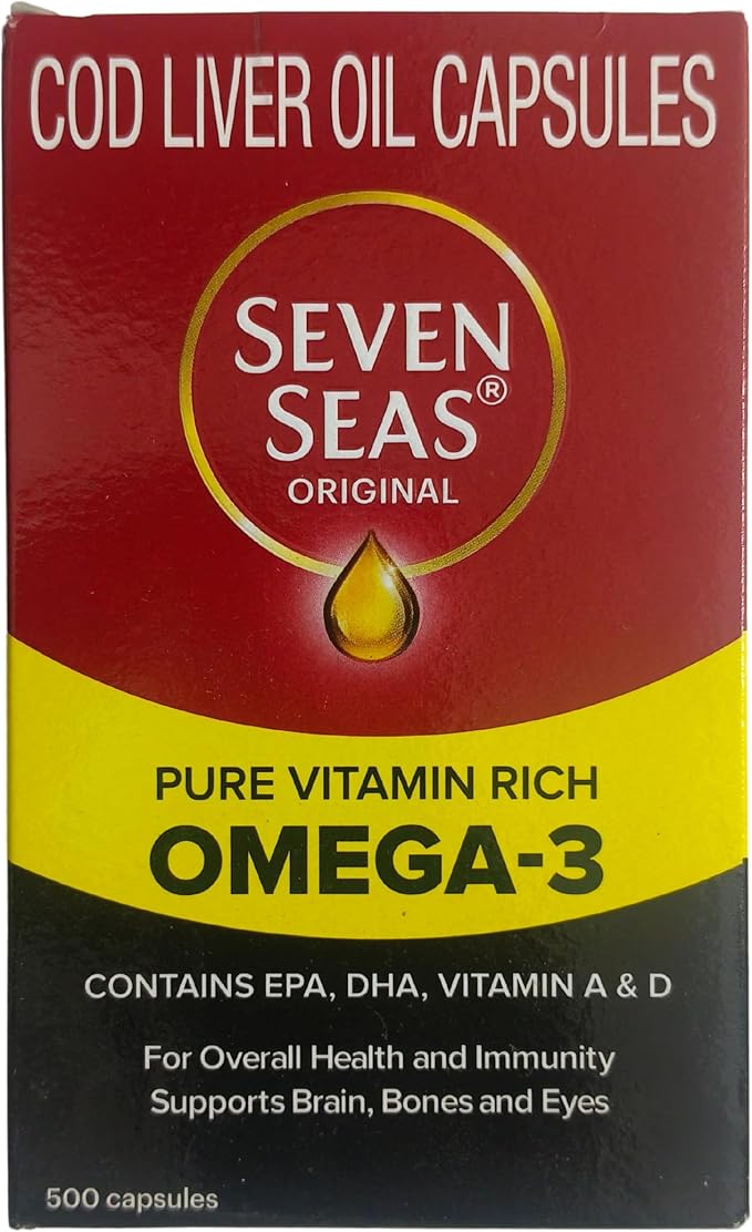Seven Seas Cod Liver Fish Oil 500 Capsules