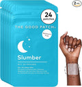 The Good Patch Slumber Sleep Patch Support, Melatonin Free, Sustained Release, Natural Patch with L-Theanine, Magnesium, Tart Cherry Extract, Plant Powered Wearable Wellness (24 Total Patches)