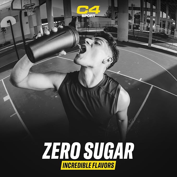 Cellucor C4 Sport Pre Workout Powder Blue Raspberry - Pre Workout Energy with 3g + 135mg Caffeine and Beta-Alanine Performance Blend - NSF Certified for Sport | 30 Servings