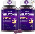 Melatonin 30mg Gummies for Adults - Sugar Free Melatonin Gummies Maximum Strength with Magnesium, B6, GABA & Botanical Blend - Non-Habit Forming,Vegan, Non GMO, Natural Mixed Berry Flavor