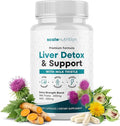 Liver Detox & Support – High Potency 1960mg Formula for Detox, Energy & Digestive Support – Milk Thistle, NAC, Turmeric, Artichoke & Dandelion – 120 Capsules