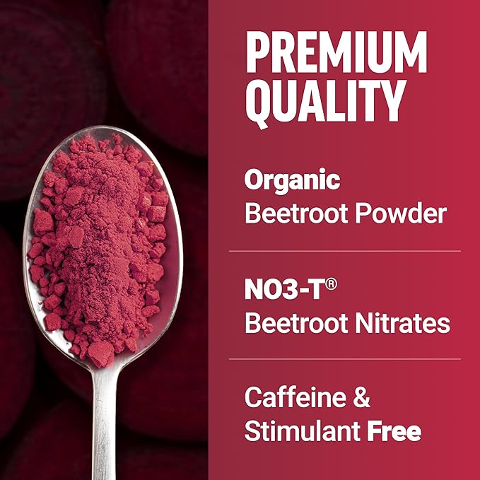 Force Factor Total Beets Drink Mix Superfood Powder with Nitrates to Support Circulation, Nitric Oxide, Energy, Endurance, and Stamina, Cardiovascular Heart Health Supplement, 60 Servings, 2-Pack