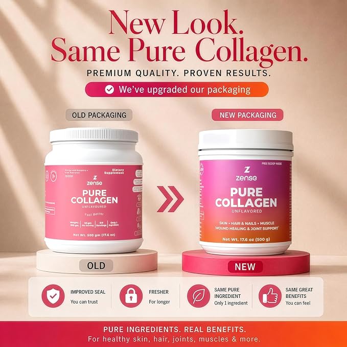Hydrolyzed Collagen Powder for Women & Men – Organic Type I & III Bovine Collagen Peptides, High Protein – For Bone Strength, Joint Support, Healthy Hair & Glowing Skin - Colágeno Hidrolizado (500 g)