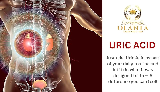 Natural URIC Acid Formula - Uric Acid Advanced Formula, Uric Acid Flush, Tart Cherry Extract Capsules, Immunity Support, Milk Thistle - 1 Bottle