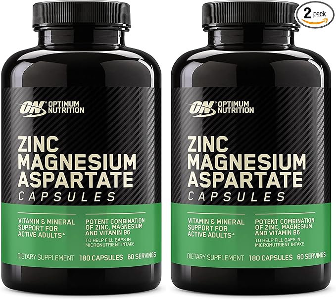 Optimum Nutrition Muscle Recovery and Endurance Supplement for Men and Women,Zinc-and Magnesium Supplement,180 Count (Pack of 2)