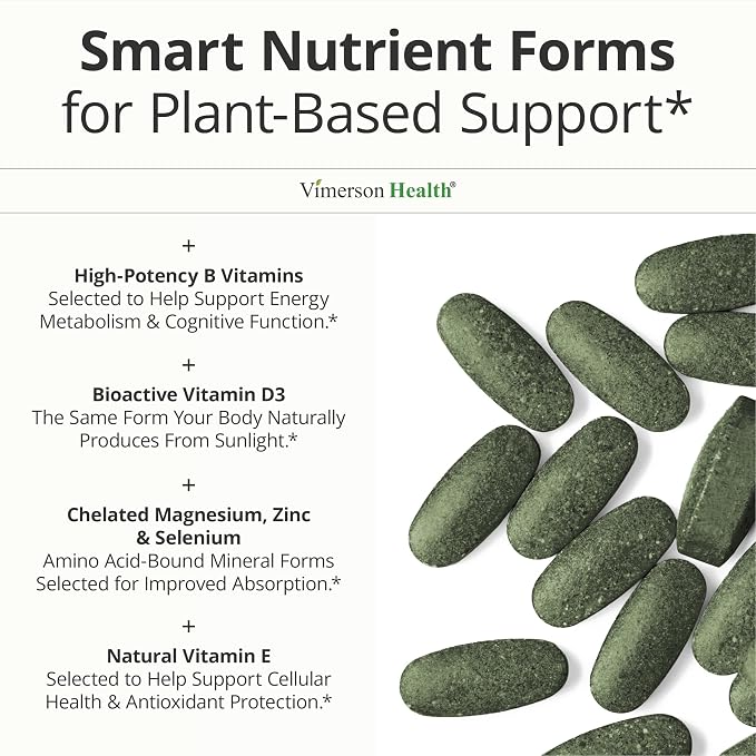 Vegan Multivitamin for Men and Women with Vitamins and Chelated Minerals for Energy, Focus and Immune Health – Premium Daily Womens and Mens Multivitamins & Multiminerals – 90 Tablets