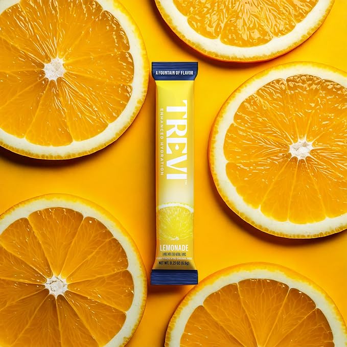 TREVI Electrolytes Powder Packets, Sugar Free Hydration, Lemonade 28 Pack