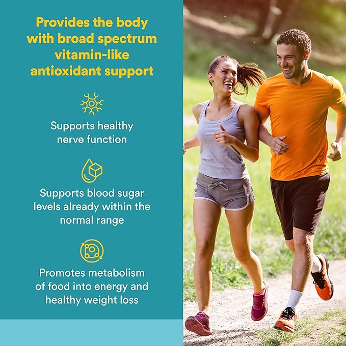Natural Factors Alpha-Lipoic Acid with B1 & B2 - Antioxidant Support* - Non-GMO - 60 Vegetarian Capsules