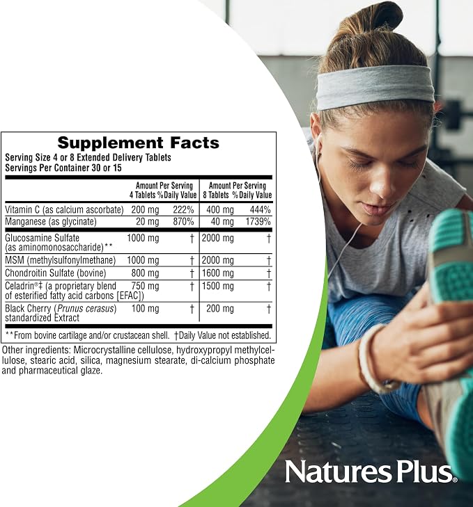 NaturesPlus Ultra Rx-Joint Triple Strength - 120 Tablets - Supports Healthy Joint Function - with Glucosamine, Chondroitin & MSM - Gluten Free - 30 Servings