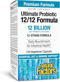 Natural Factors Ultimate Probiotic 12/12 Formula - Digestive Health Support Supplement with Probiotics - Immunity & Gut Health Support Supplement - 120 Vegetarian Capsules (120 Servings)