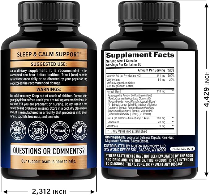 Sleeping Pills for Adults 550mg - Melatonin 3mg | Valerian Root for Sleep | L-Theanine | Magnesium - Natural Sleep Aid Supplement - Non-Habit Forming Rest Support - Made in USA - 1/day, 2 Month Supply