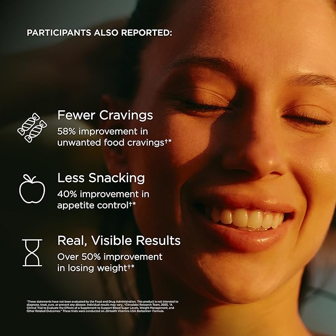 JSHealth Berberine Supplement with Berbevis for Metabolic Health Support. Higher Strength for Blood Sugar Already in the Normal Range and Body Composition. By Nutritionist Jessica Sepel (60 Capsules)