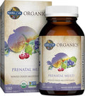 Garden of Life Organics Prenatal Multivitamin with Folate, B6, B12, D3 & Iron – Prenatal Vitamins for Women with Energy Metabolism Support for Healthy Fetal Development, Non-GMO, Vegan, 60 Servings