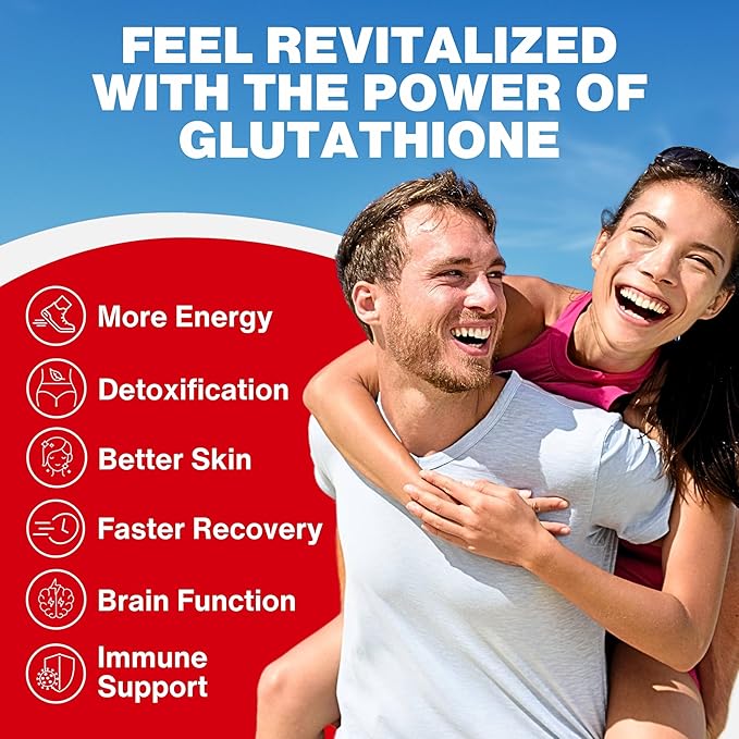 Liquid Liposomal Glutathione Spray - Maximum Absorption Glutathione Supplement with NAC, Ashwagandha, Glutamine, Ascorbic Acid - Sublingual Easy Use - Immune & Detox Support - 8oz