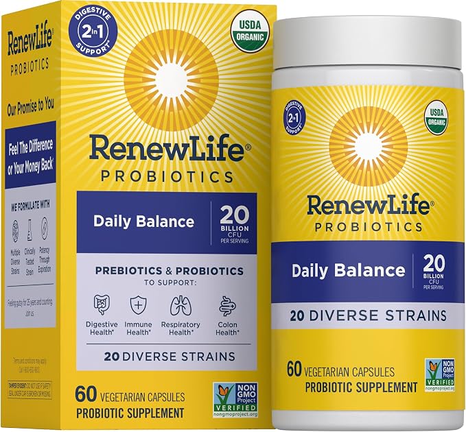 Renew Life Daily Balance Probiotic, 60 CT