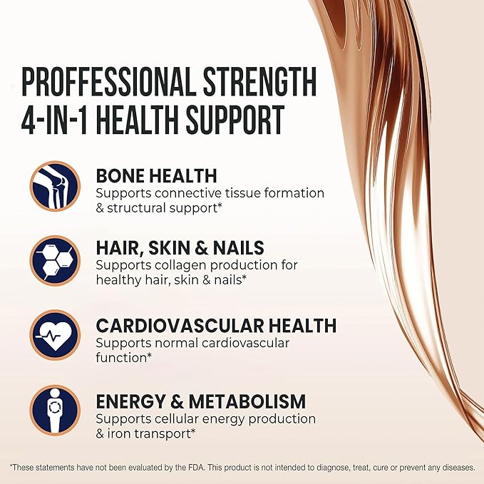 Sovereign Copper Pro-Strength Bio-Active Copper Hydrosol - Bioavailable Liquid Supplement for Adults & Kids w/ Silver Hydrosol for Hair, Skin, & Nails, 30ppm - 4 fl oz (118mL)