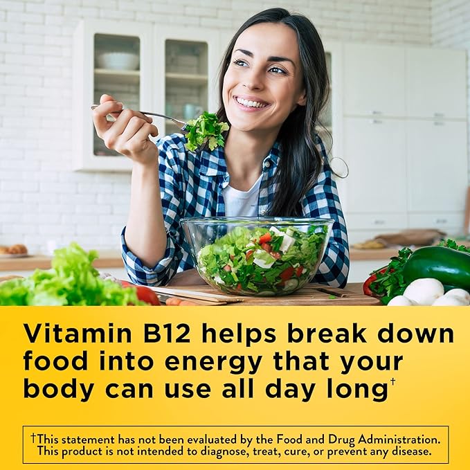 Nature Made Vitamin B12 1000 mcg, Dietary Supplement for Energy Metabolism Support- 90 Softgels.,