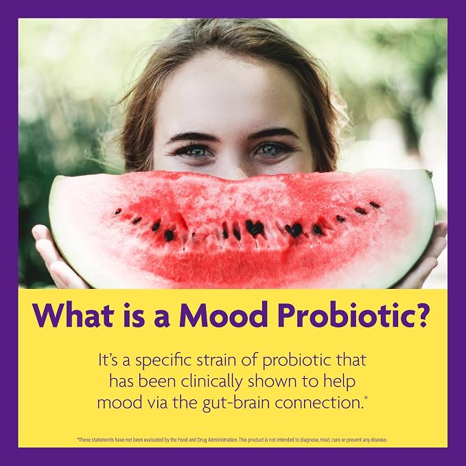 InnovixLabs Mood Probiotic for Women & Men, Clinically Studied Digestive & Mood Support Supplement, Lactobacillus helveticus Rosell-52ND & Bifidobacterium longum Rosell-175, 60 Capsules (Pack of 2)