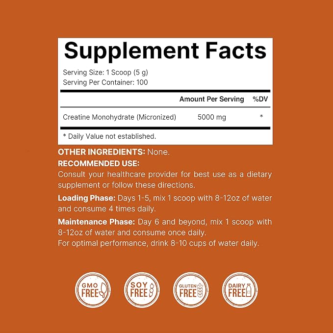 NatureBell 2 Pack Instant Creatine Monohydrate Powder 500g, 5,000mg Per Serving | Micronized, Pure, & Unflavored | Pre-Workout | Keto, Vegan, Filler-Free | 200 Servings (2.2 lb)