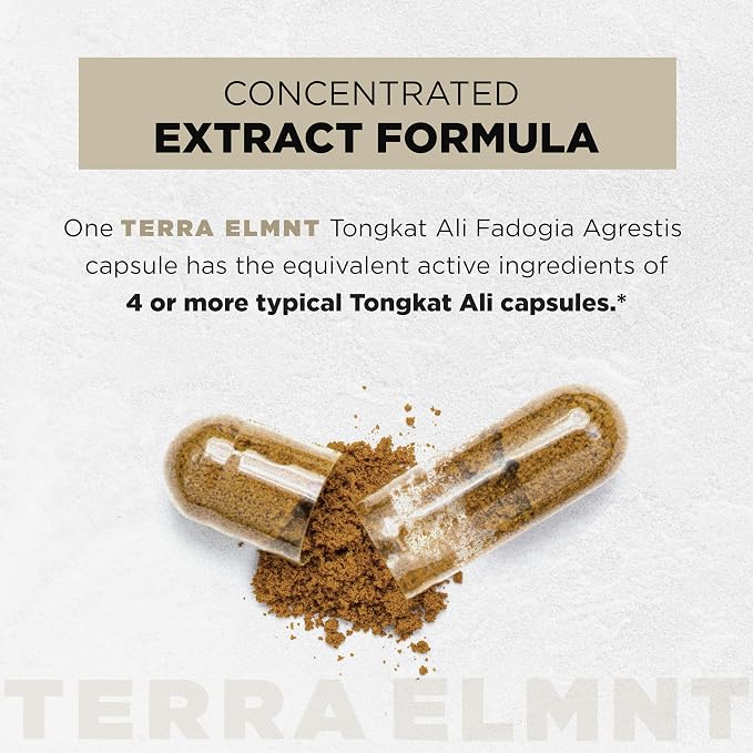 200x Strength Tongkat Ali for Men w. Fadogia Agrestis Extract - 10% Eurycomanone Longjack Highest Potency Fadogia Agrestis Tongkat Ali Supplement - Muscle Growth & Test Booster Pills for Men