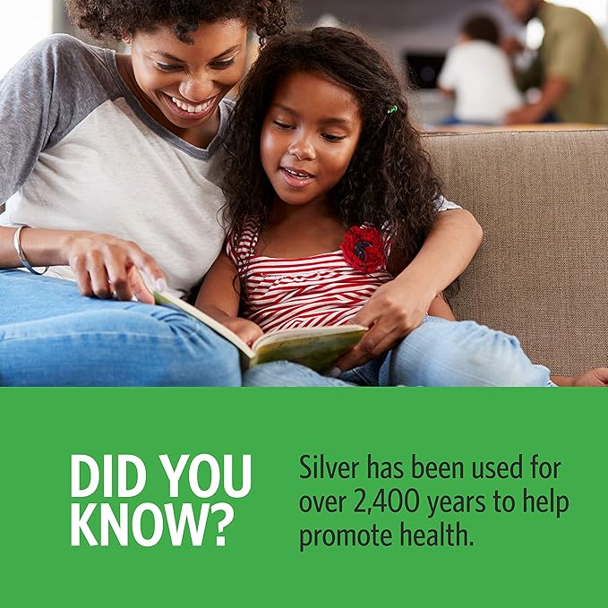 Sovereign Silver Kids Immune Support - Colloidal Silver, Bio-Active Silver Hydrosol, 10 ppm, Liquid Dropper, 2 Fl Oz, (59 mL)