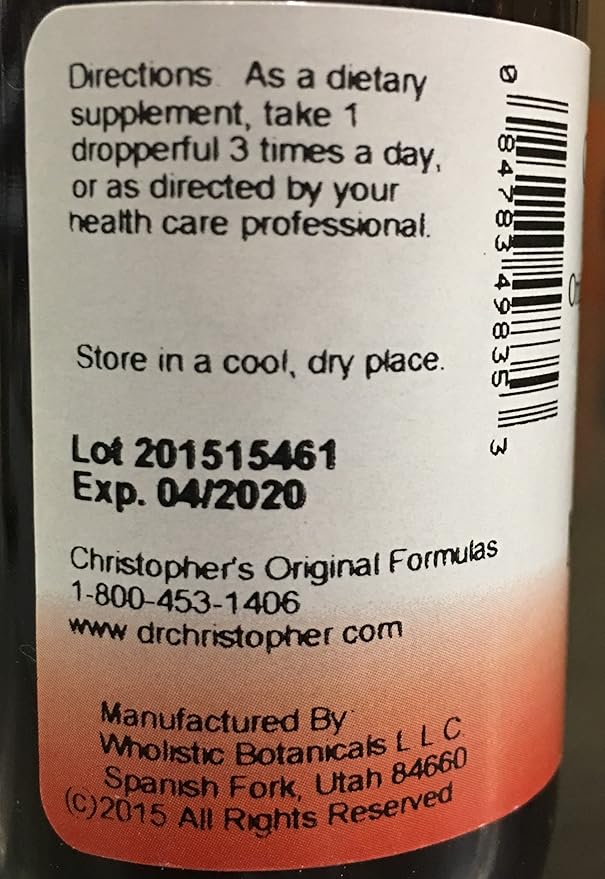 Christopher's Original Formulas Milk Thistle Seed -- 2 fl oz