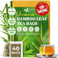 FreshDrinkUS, Premium Bamboo Leaf Tea Bags | 40 Count | Naturally Light & Refreshing Caffeine-Free Herbal Tea – From 100% Natural Bamboo Leaves. Sugar-Free. Vegan