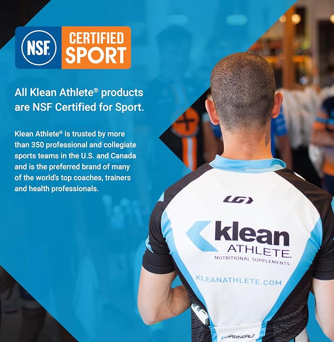 Klean Athlete Klean Omega | Pure Fish Oil in Triglyceride Form to Support Cardiovascular, Neurological and Joint Health | NSF Certified for Sport | 60 Softgels