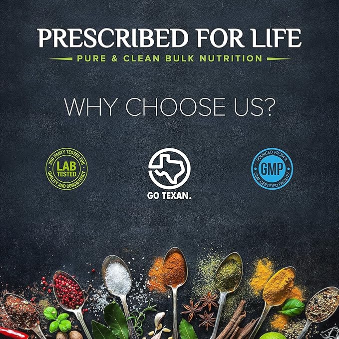 Prescribed For Life Riboflavin 5 Phosphate Powder, Vegan Vitamin B2 Supplement Powder, Gluten Free, Non GMO, Soy Free, Kosher, Natural Vitamins for Hair, Skin and Nails (12oz / 340g)