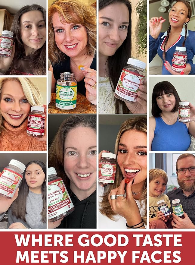 Lunakai USA Made KSM-66 Ashwagandha Gummies for Women & Men – Daily Vegan Supplement for Stress, Mood & Sleep Support – 6 Pack