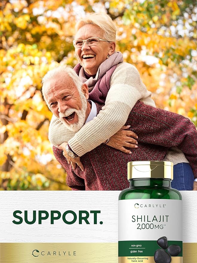 Carlyle Shilajit Capsules | 90 Count | Non-GMO and Gluten Free Supplement