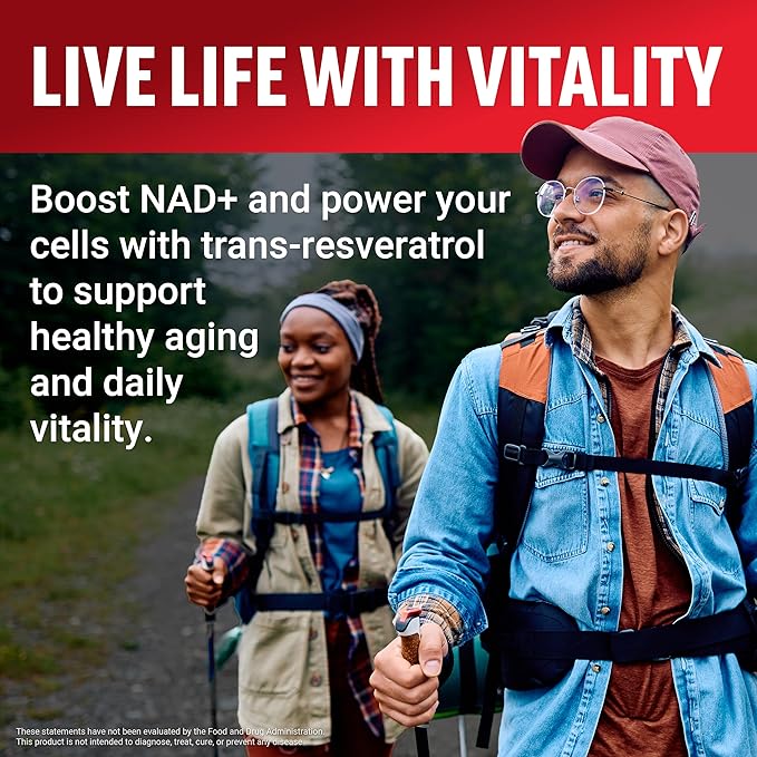 Resveratrol , Mixed Berry, 60 Soft Chews + NMN Supplement, Nicotinamide Mononucleotide to Support Healthy Aging and Energy Metabolism, Boosts NAD+ Levels, No Gelatin, Non-GMO, 30 Vegetable Capsules
